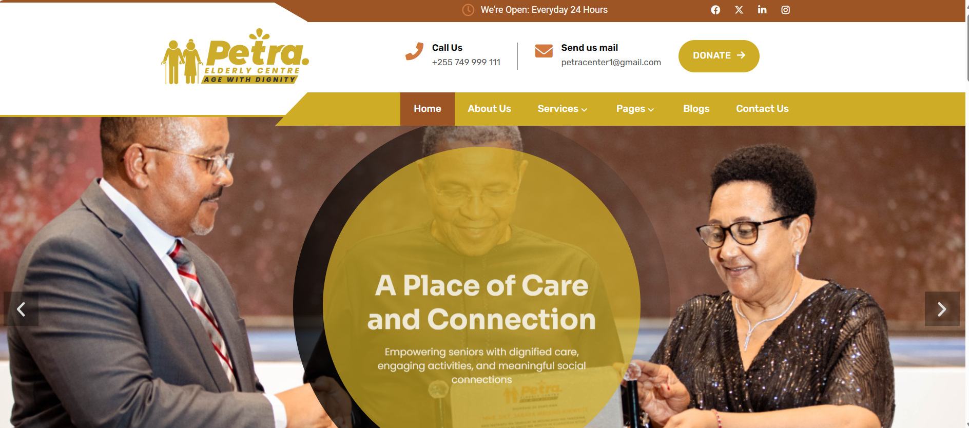 Petra Elderly Website Launch